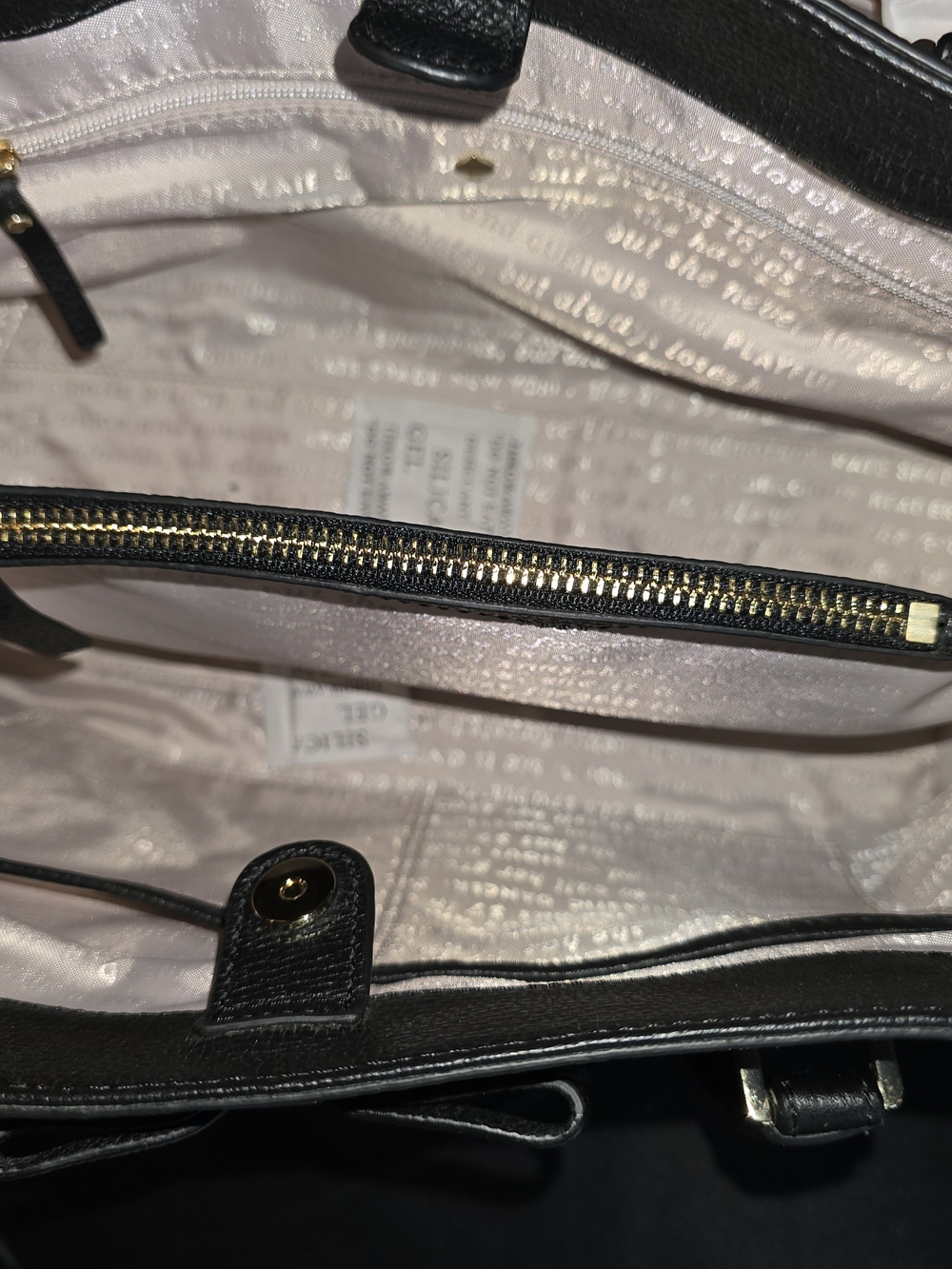 kate spade Black and Gray Tote with Bow Accent - Picture 3 of 4
